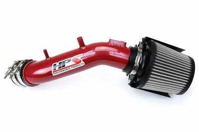 HPS Silicone Hose - HPS Performance Cold Air Intake Kit 03-07 Honda Accord 2.4L with MAF Sensor SULEV, Includes Heat Shield, Red