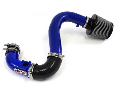 HPS Silicone Hose - HPS Performance Cold Air Intake Kit 07-13 Mazda Mazdaspeed 3 2.3L Turbo, Converts to Shortram, Blue