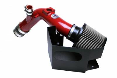 HPS Silicone Hose - HPS Performance Cold Air Intake Kit 08-15 Mitsubishi Lancer Evolution X 2.0L, Includes Heat Shield, Red