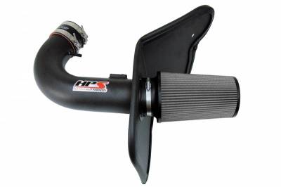 HPS Silicone Hose - HPS Performance Cold Air Intake Kit 10-15 Chevy Camaro SS 6.2L V8, Includes Heat Shield, Black