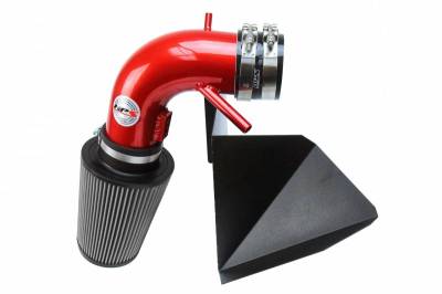HPS Silicone Hose - HPS Performance Cold Air Intake Kit 13-15 Hyundai Genesis Coupe 3.8L V6, Includes Heat Shield, Red