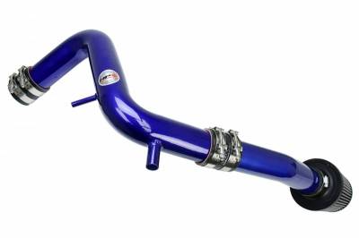 HPS Silicone Hose - HPS Performance Cold Air Intake Kit 13-17 Hyundai Veloster 1.6L Turbo, Converts to Shortram, Blue