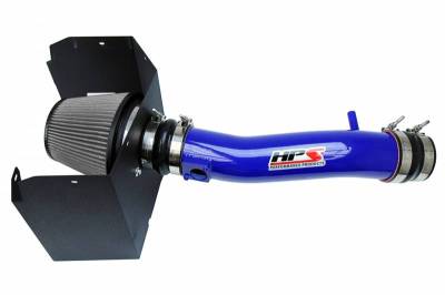 HPS Silicone Hose - HPS Performance Cold Air Intake Kit 16-19 Toyota Tacoma 3.5L V6, Includes Heat Shield, Blue