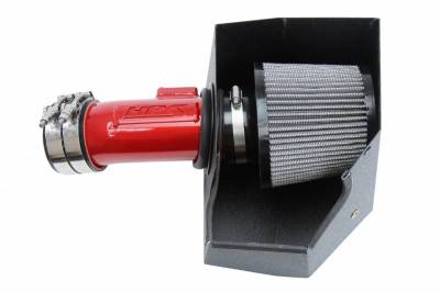 HPS Silicone Hose - HPS Performance Cold Air Intake Kit 18-20 Honda Accord 2.0L Turbo, Includes Heat Shield, Red