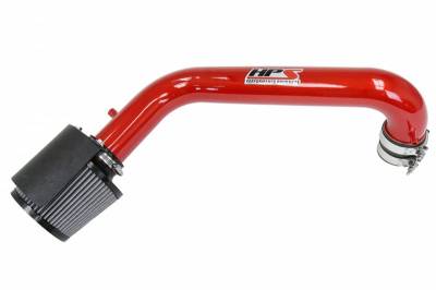 HPS Silicone Hose - HPS Performance Shortram Air Intake 1996-2000 Honda Civic CX DX LX, Includes Heat Shield, Red