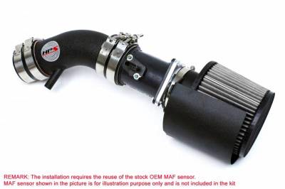 HPS Silicone Hose - HPS Performance Shortram Air Intake 2002-2006 Nissan Altima 2.5L 4Cyl, Includes Heat Shield, Black