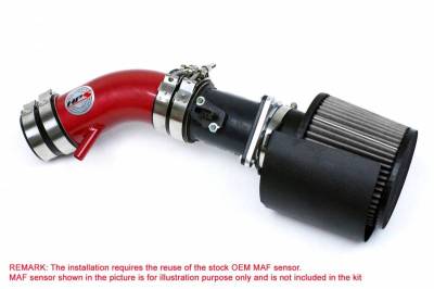 HPS Silicone Hose - HPS Performance Shortram Air Intake 2002-2006 Nissan Altima 2.5L 4Cyl, Includes Heat Shield, Red