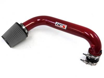 HPS Silicone Hose - HPS Performance Shortram Air Intake 2004-2005 Honda Civic Value Package 1.7L, Includes Heat Shield, Red