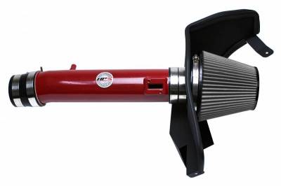 HPS Silicone Hose - HPS Performance Shortram Air Intake 2011-2014 Ford Mustang 3.7L V6, Includes Heat Shield, Red