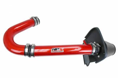 HPS Silicone Hose - HPS Performance Shortram Air Intake 2011-2018 Dodge Charger 3.6L V6, Includes Heat Shield, Red