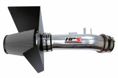 HPS Silicone Hose - HPS Performance Shortram Air Intake 2012-2019 Toyota Tundra 5.7L V8, Includes Heat Shield, Polish
