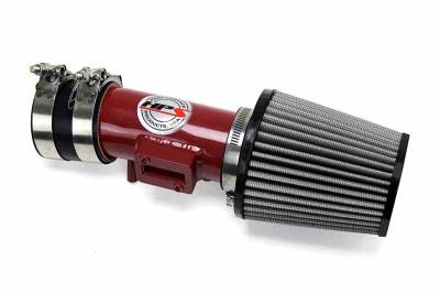 HPS Silicone Hose - HPS Performance Shortram Air Intake Kit 09-13 Honda Fit 1.5L, Red
