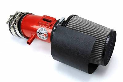 HPS Silicone Hose - HPS Performance Shortram Air Intake Kit 09-17 Nissan Maxima V6 3.5L, Includes Heat Shield, Red