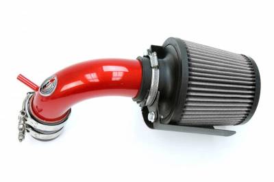 HPS Silicone Hose - HPS Performance Shortram Air Intake Kit 14-15 Ford Fiesta 1.6L Non Turbo, Includes Heat Shield, Red