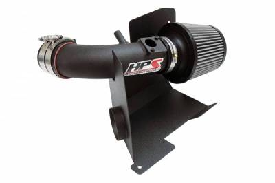 HPS Silicone Hose - HPS Performance Shortram Air Intake Kit 2013-2015 Acura ILX 2.4L, Includes Heat Shield, Black