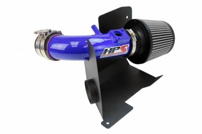 HPS Silicone Hose - HPS Performance Shortram Air Intake Kit 2013-2015 Acura ILX 2.4L, Includes Heat Shield, Blue