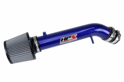 HPS Silicone Hose - HPS Performance Shortram Air Intake Kit 96-00 Honda Civic EX HX Si, Blue