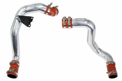 HPS Silicone Hose - HPS Polish Hot & Cold Side Charge Pipe with Intercooler Boots Kit 03-07 Ford F550 Superduty Powerstroke 6.0L Diesel Turbo