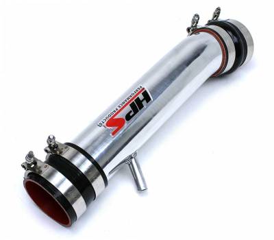 HPS Silicone Hose - HPS Polish Shortram Post MAF Air Intake Pipe for 14-16 Lexus IS250 2.5L V6 Non F-Sport