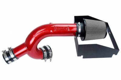 HPS Silicone Hose - HPS Red Cold Air Intake Kit with Heat Shield for 15-18 Ford F150 2.7L Ecoboost Turbo
