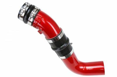 HPS Silicone Hose - HPS Red Intercooler Cold Charge Pipe Turbo Boost 17-20 GMC Sierra 3500HD Duramax 6.6L V8 Diesel Turbo L5P