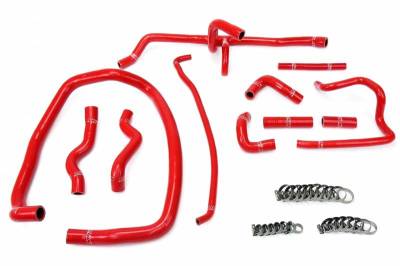 HPS Silicone Hose - HPS Red Reinforced Silicone Heater Hose Kit Coolant for BMW 96-99 E36 M3 Left Hand Drive