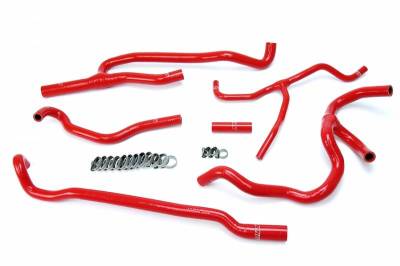 HPS Silicone Hose - HPS Red Reinforced Silicone Heater Hose Kit Coolant for Chevy 16-17 Camaro SS Coupe 6.2L V8