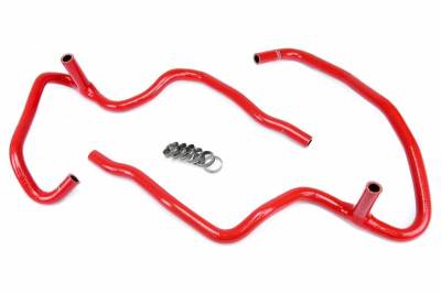 HPS Silicone Hose - HPS Red Reinforced Silicone Heater Hose Kit Coolant for Jeep 06-10 Commander 5.7L V8 with Rear A/C