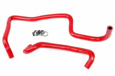 HPS Silicone Hose - HPS Red Reinforced Silicone Heater Hose Kit Coolant for Jeep 06-10 Commander 5.7L V8 Without Rear A/C