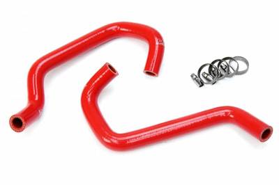 HPS Silicone Hose - HPS Red Reinforced Silicone Heater Hose Kit Coolant for Toyota 11-15 Tundra 4.0L V6