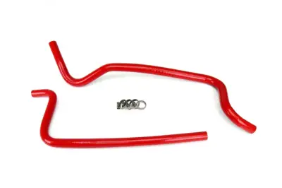 HPS Silicone Hose - HPS Red Reinforced Silicone Heater Hose Kit for Jeep 02-06 Wrangler TJ 4.0L Left Hand Drive