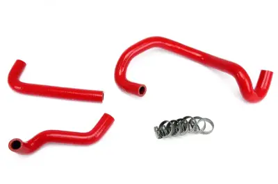 HPS Silicone Hose - HPS Red Reinforced Silicone Heater Hose Kit for Mazda 86-92 RX7 FC3S Non Turbo LHD