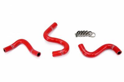 HPS Silicone Hose - HPS Red Reinforced Silicone Heater Hose Kit for Toyota 83-87 Corolla AE86 4A-GEU Left Hand Drive