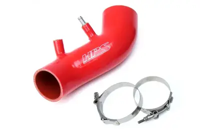 HPS Silicone Hose - HPS Red Reinforced Silicone Post MAF Air Intake Hose Kit for Acura 07-11 CSX Type-S