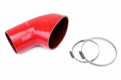 HPS Silicone Hose - HPS Red Reinforced Silicone Post MAF Air Intake Hose Kit for BMW 01-06 E46 M3