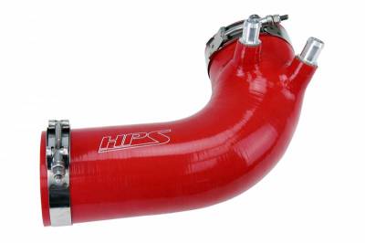 HPS Silicone Hose - HPS Red Reinforced Silicone Post MAF Air Intake Hose Kit for Lexus 08-12 ISF V8 5.0L