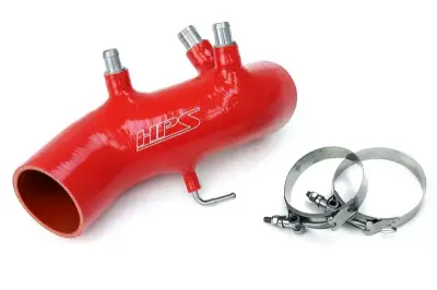 HPS Silicone Hose - HPS Red Reinforced Silicone Post MAF Air Intake Hose Kit for Toyota 86-92 Supra 7MGTE Turbo