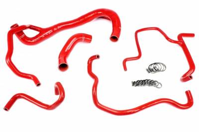 HPS Silicone Hose - HPS Red Reinforced Silicone Radiator + Heater Hose Kit Coolant for Dodge 15-16 Charger R/T Scat Pack 392 6.4L V8