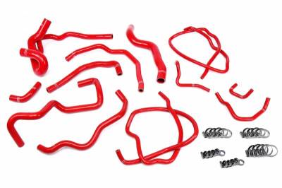 HPS Silicone Hose - HPS Red Reinforced Silicone Radiator + Heater Hose Kit Coolant for Mazda 07-09 Mazdaspeed 3 2.3L Turbo