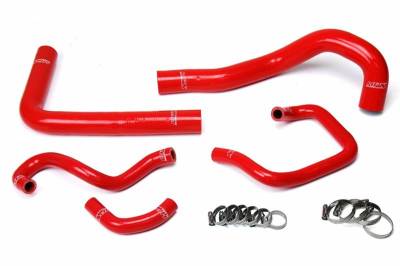 HPS Silicone Hose - HPS Red Reinforced Silicone Radiator + Heater Hose Kit Coolant for Toyota 93-98 Supra MK4 2JZ Turbo Left Hand Drive