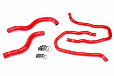 HPS Silicone Hose - HPS Red Reinforced Silicone Radiator + Heater Hose Kit for Honda 13-17 Accord 2.4L LHD
