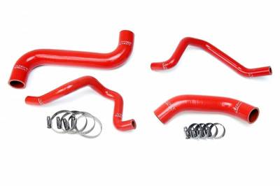 HPS Silicone Hose - HPS Red Reinforced Silicone Radiator + Heater Hose Kit for Subaru 2006-2007 Impreza 2.5L Non Turbo Left Hand Drive
