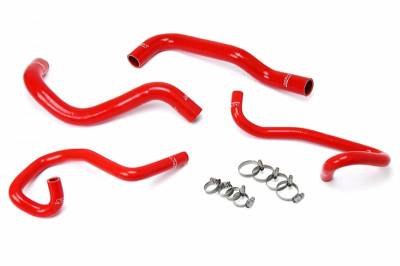 HPS Silicone Hose - HPS Red Reinforced Silicone Radiator + Heater Hose Kit for Toyota 05-18 Tacoma 2.7L 4Cyl