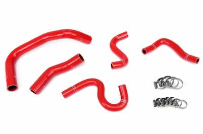 HPS Silicone Hose - HPS Red Reinforced Silicone Radiator + Heater Hose Kit for Toyota 85-87 Corolla AE86 4A-GEU Left Hand Drive