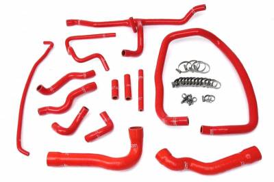 HPS Silicone Hose - HPS Red Reinforced Silicone Radiator and Heater Hose Kit Coolant for BMW 96-99 E36 M3 Left Hand Drive