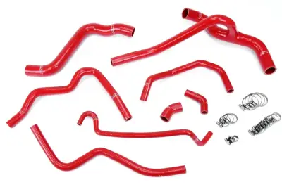 HPS Silicone Hose - HPS Red Reinforced Silicone Radiator and Heater Hose Kit Coolant for Ford 05-10 Mustang 4.0L V6