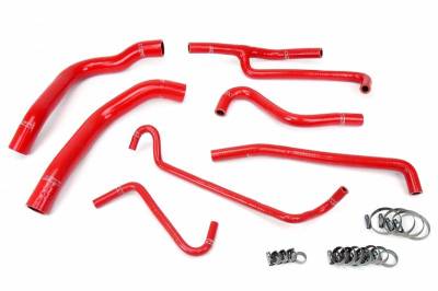 HPS Silicone Hose - HPS Red Reinforced Silicone Radiator and Heater Hose Kit Coolant for Ford 11-14 Mustang 3.7L V6