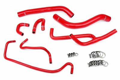 HPS Silicone Hose - HPS Red Reinforced Silicone Radiator and Heater Hose Kit Coolant for Ford 2015-2017 Mustang 3.7L V6