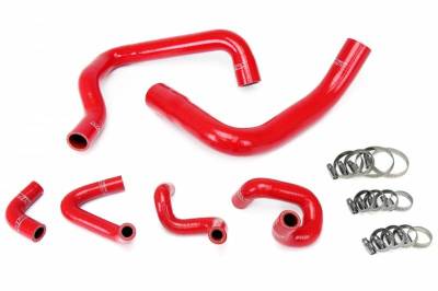 HPS Silicone Hose - HPS Red Reinforced Silicone Radiator and Heater Hose Kit Coolant for Ford 86-93 Mustang GT / Cobra