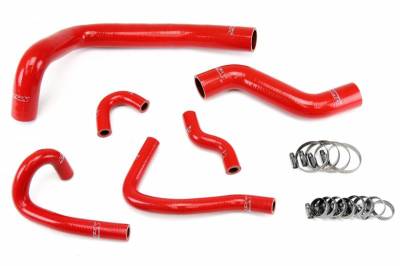 HPS Silicone Hose - HPS Red Reinforced Silicone Radiator and Heater Hose Kit Coolant for Mazda 93-95 RX7 FD3S